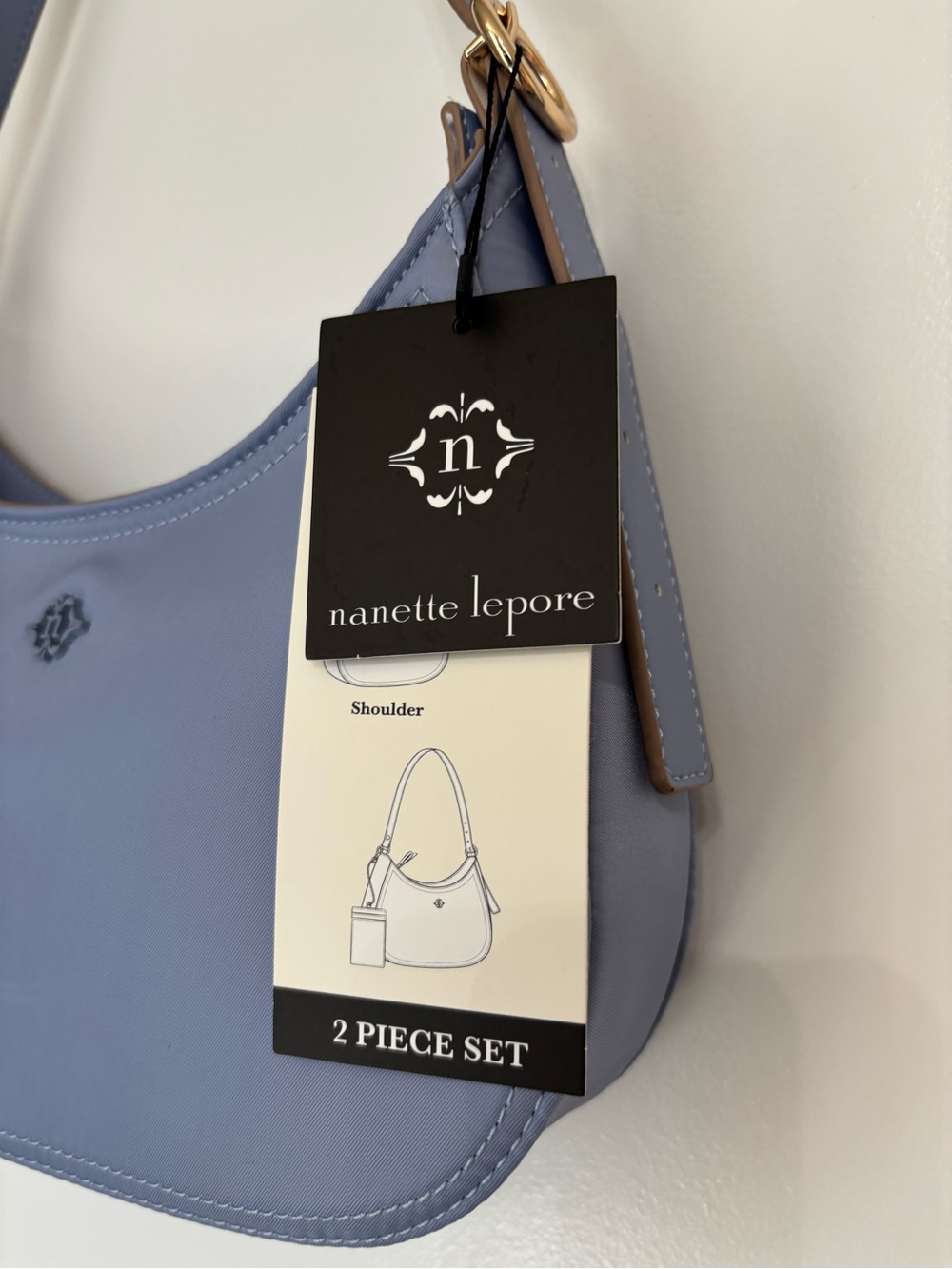 Nanette Lepore Pale violet blue Shoulder Bag with Card Holder - Picture 5 of 16
